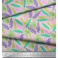 thumbnail image 2 of Soimoi Cotton Cambric Fabric Dot & Leaves Artistic Print Fabric by The Yard 42 Inch Wide, 2 of 3