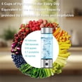 thumbnail image 3 of Hidrógeno, tecnología SPE/PEM, generador de botellas de agua de hidrógeno de hasta 1600 PPB, botella de agua portátil de 460 ml para el hogar, la oficina, los viajes y el acondicionamiento físico-1, 3 of 8