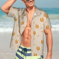 thumbnail image 5 of Lsque Squirrel Animal pattern Hawaiian Shirt for Men, Unisex Summer Beach Casual Short Sleeve Button Down Shirts-, 5 of 9
