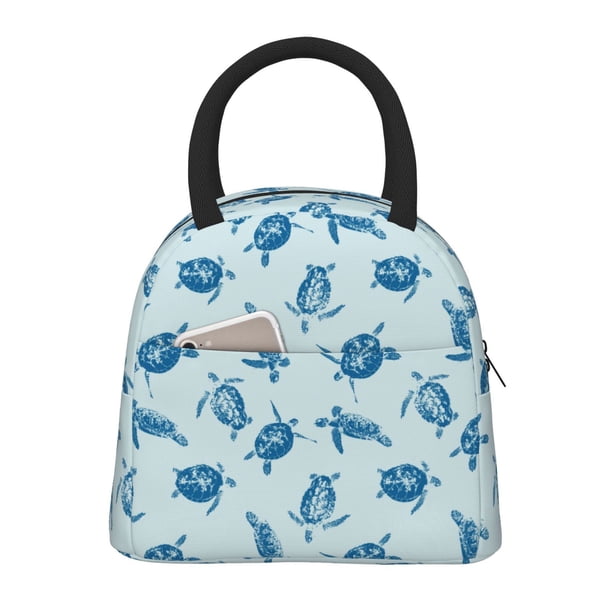 Easygdp Turtle Bolsa de Almuerzo Insulada Grande, Forro de Aluminio, Diseño Espacioso, a Prueba de Fugas, Ideal para Trabajo, Picnics, Viajes y Actividades al Aire Libre