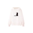 thumbnail image 2 of Sudadera con capucha mujer Hugo estampado de gato bolsillos Talla XL blanco, 2 of 4