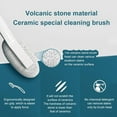 Yazoeiaing Pumice Stone Cleaning Brush with Handle, Stains Hard Water