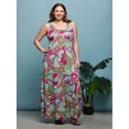 thumbnail image 2 of Plus Size Paisley Scoop Neck Tank A Line Maxi Dress, 2 of 3