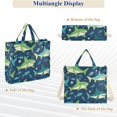 thumbnail image 6 of FORMRS Womens Corduroy Tote Bag Crossbody Shoulder Handbag with Pocket, Sharks Pattern, 6 of 7