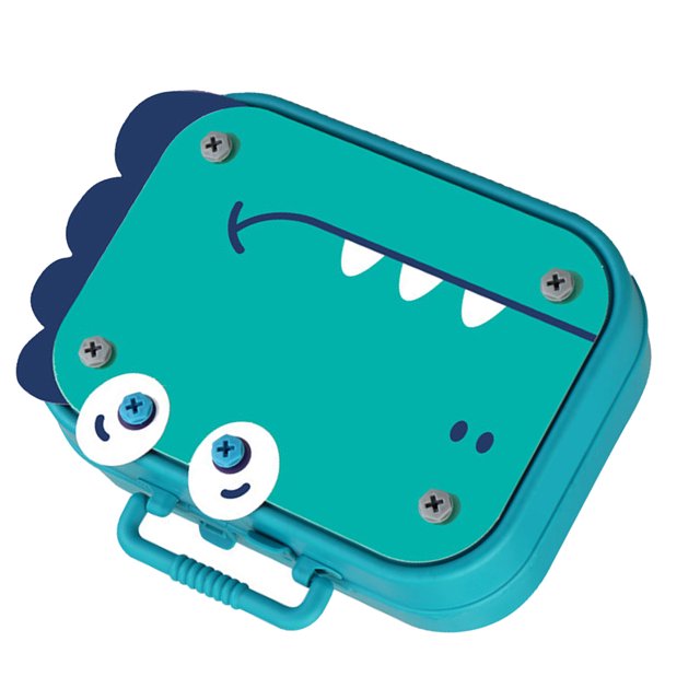 Caja De Herramientas De Taladro De Rompecabezas De Dinosaurio, Juego Educativo De Bricolaje, Juguete De Construcción Creativo Para Niños, Actividad De Aprendizaje STEM,