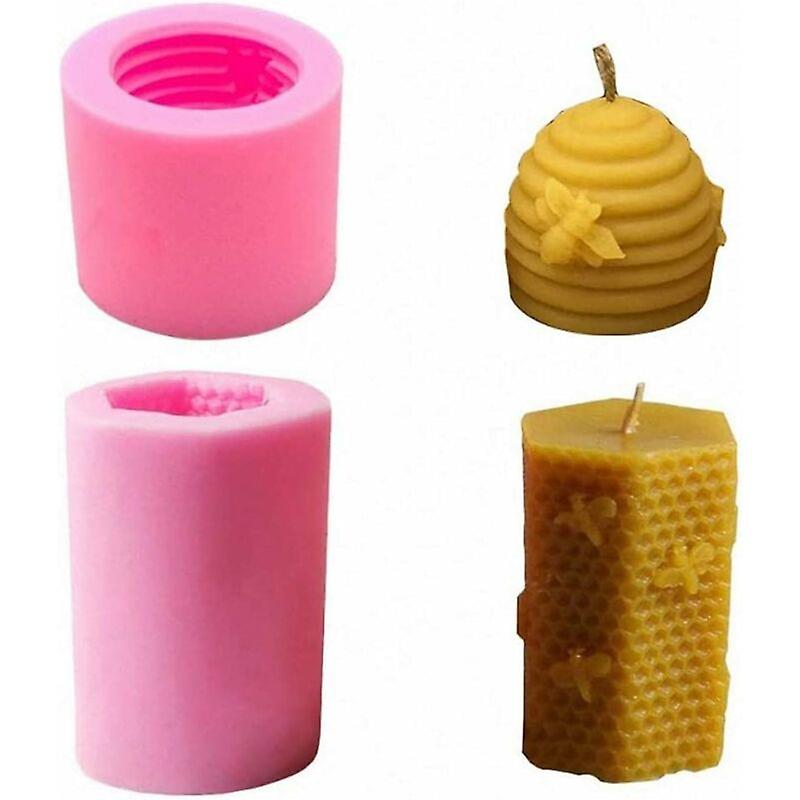 Silicone Mold for Candles Beeswax Silicone Molds Hive Shaped Candles Silicone DIY Bee Handmade