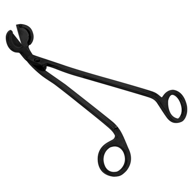 1Pcs Fashion Plating Stainless Steel Candle Heart Clip Wick Trimmer Scissors Tool(black)