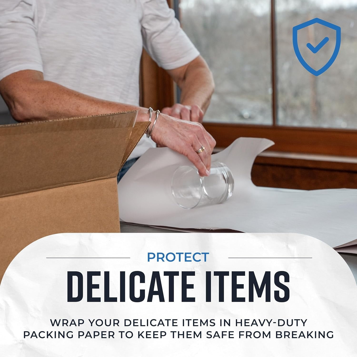 24" x 36" Newsprint Packing Paper Sheets for Moving | 320 Sheets | 20lb | Newspaper Paper