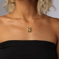 thumbnail image 3 of Gold Bubble Letter Necklace for Women, 14k Gold Plated Balloon Initial Letter Pendant Necklace Dainty Charm Initial Necklaces for Women Delicate and Trendy Custom Name Jewelry for Women, 3 of 10