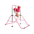 thumbnail image 1 of ToyKraft Gymnastics Bar for Kids, Adjustable Gymnastic Bar for Home, Foldable Gymnastics Training Bars, Expandable Sturdy Kip Bar Horizontal Bar Monkey Bars, Pink, 1 of 8