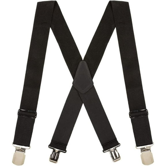 SuspenderStore Heavy Duty Work Suspenders - 2-Inch Wide Straps - Pin Clips - 4 Colors & 4 Sizes Including Big & Tall