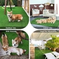 thumbnail image 4 of Sanmadrola Dog Pee Pads Puppy Pet Pad Artificial Dog Grass Pad Training Pads for Dogs Potty Pee Tray Fake Grass Mat Reusable for Indoor and Outdoor Washable 26x51 inch Extra Large, 4 of 8