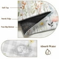 thumbnail image 6 of Entryway Rug 2'x3', Botanical Wildflowers Small Rug for Kitchen Bathroom Door Mat Indoor Entrance, Spring Farmhouse Floral Grey Plaid Non-Slip Area Rugs Floor Mats Carpet Front Door Rugs, 6 of 8