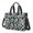 Alien Peace Sign Iridescent Pattern, variant on Alien Peace Sign Iridescent Pattern Canvas Messenger Tote Bag, Teacher Tote with Multi Pockets & Removable Strap, Durable Canvas Gifts for Women Men Teacher Nurse
