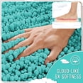 thumbnail image 3 of Alfombra de baño Yimobra, antideslizante, lavable, 60 x 43 cm, chenilla Lake Blue, 3 of 7