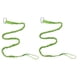 thumbnail image 3 of 2 correas espirales para caña de pescar de kayak con hebilla de metal y correa de remo verde, 3 of 9