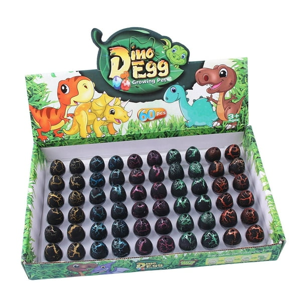 Dino Egg Hatching Growing Dinosaur Toys para rellenos de calcetines Fiesta de cumpleaños negro con grieta Baoblaze crecer huevo de dinosaurio