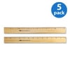 (5 pack) (5 Pack) Westcott Double Metal Edge 18" Ruler
