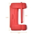 thumbnail image 4 of PIT66 2Pcs Car Safety Seat Belt Buckle Clip Protector Trim Silicone Cover Universal Red, 4 of 7
