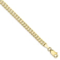 thumbnail image 1 of 10k 3.2mm Flat Beveled Curb Chain (Weight: 4.77 Grams, Length: 8 Inches), 1 of 4