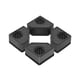 thumbnail image 1 of Wosthever 4 unids/set pies de agarre firmemente Base elevada antideslizante para soporte seguro de la lavadora Conjuntos de muebles de dormitorio Cuadrado monocapa, 1 of 6