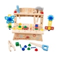 thumbnail image 3 of Juego de Herramientas, Actividad Motora Educativa, Llave de Madera, Juego de Tuercas Y Tornillos, Juego de Roles para Niños de 2, 3, 4, 5 Y 6 años Y, 3 of 9