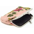 thumbnail image 6 of 4PCS Canvas Floral Rose Flower Coin Purse Kiss Lock Change Purse Vintage Trinkets Pouch Small Women Wallet Clutch Purse, 6 of 6