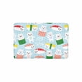 thumbnail image 1 of MKHERT Funny Kawaii Sushi Emoji and White Cute Cat with Japanese Waves Doormat Rug Home Decor Floor Mat Bath Mat 23.6x15.7 inch, 1 of 3