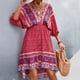 thumbnail image 4 of Vestido Informal Con Estampado Floral, Vestido De Poliéster Con Dobladillo Alto Y Bajo, Elegante, Suave, Elegante, Sin Espalda, Lavable Para Fiestas De Citas ANGGREK AH2888, 4 of 6