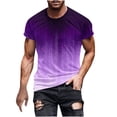 thumbnail image 2 of Qertyioot T-shirt à Manches Courtes Imprimé pour Hommes Col Rond Mode Décontractée Manches Courtes Liquidation, 2 of 5