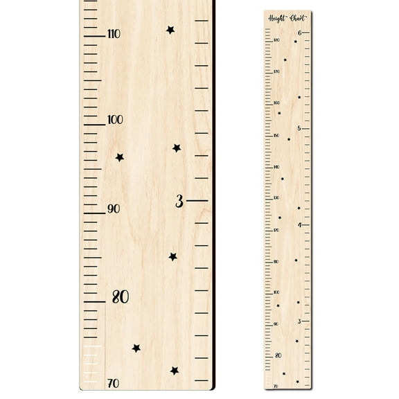 Wooden Height Chart for Kids Growth Chart for Wall, Height Measurement Chart for Record Growth Accessories