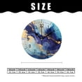 thumbnail image 2 of ATEDEANEI 12" Wall Clock Battery Operated Silent Non Ticking Marble Pattern Art, 2 of 5