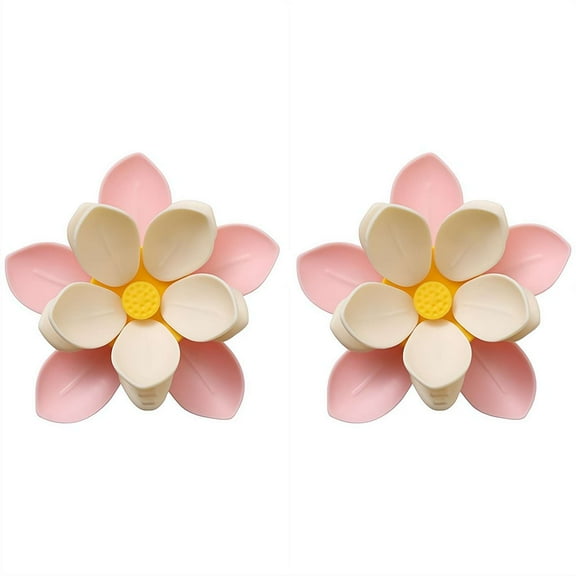 2 Pcs Cherry Blossom Magnetic Food Bag Clips, Reusable Decorative Fridge Magnet, Sakura Flower Food Sealing Clip Bag Sealers for Kitchen Home Organization Decor