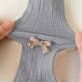 thumbnail image 4 of Ixbnca Girls Cable Knit Tights Stretchy Footed Leggings with Bows Cute Long Stockings Winter Warm Pantyhose, 4 of 7
