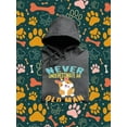 thumbnail image 3 of Old Man With A Corgi Hoodie Men -Image by Shutterstock, Male 4X-Large, 3 of 4
