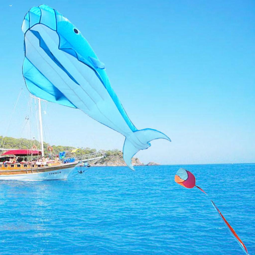 3D Long Tail Shape Kite Large Huge Outdoor Soft Flying Kite for and Adults Camping Outdoor Toy