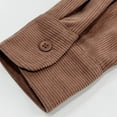 thumbnail image 4 of Dovford Mens Corduroy Shirts Jacket Button Down Long Sleeve Work Shirts Shackets with Pocket, 4 of 6