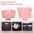 thumbnail image 2 of BAYUELSWU Luggage Sets 5 Piece Expandable Suitcase Set with Toiletry Bag + Duffel Bag, Hardside Expandable Suitcase with TSA Lock, Durable Travel Luggage (Pink), 2 of 8