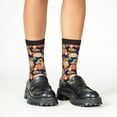 thumbnail image 4 of Kdxio fall Pumpkin Daisy Print Children's Socks for Daily Wear and Sports Use Colorblock Mid-Calf Design Breathable Material, 4 of 5