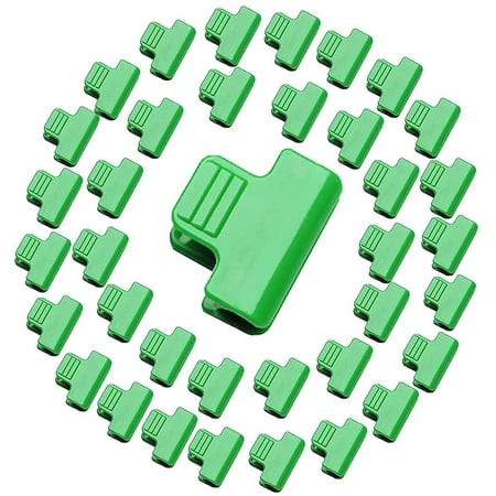 30PC Green Pipe Clamps Stakes Greenhouse Row Cover Netting Film Garden Hoop Clip 30PC Green Pipe Clamps Stakes Greenhouse Row Cover Netting Film Garden Hoop Clip
