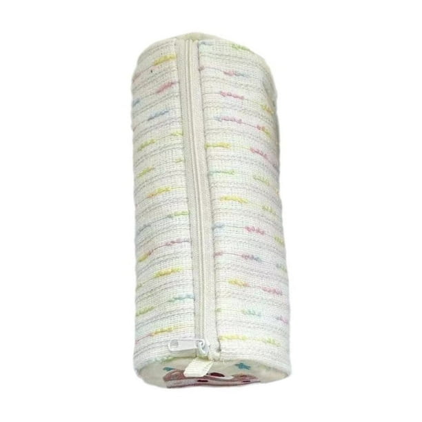 Estuche para lápices, bolsa para lápices, bolsa para lápices, lindo estuche para lápices con forma de pastel de fresa, bolsa cilíndrica de gran capacidad para guardar artículos de papelería, estuche p