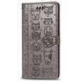 thumbnail image 4 of Funda Cartera FOXDOCK para Samsung Galaxy A71 5G , Flip PU con Relieve de Gatos y Perros, Tarjetero y Soporte, 4 of 6