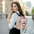thumbnail image 6 of FORMRS Mini Backpack Purse for Women Travel Daypack Casual Shoulder Bag, Watercolor Jar, 6 of 7