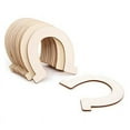 thumbnail image 3 of Horseshoe Unfinished Wood Cutouts Wooden Horseshoe for DIY Craft, ,Wedding and Birthday,48PCS, 3 of 7