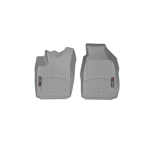 WeatherTech Custom Fit FloorLiners compatible with Fiat 500, 500e, 500C - 1st Row (Driver & Passenger), Grey