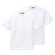 thumbnail image 2 of SCHIESSER Camiseta americana para hombres, paquete de 2 - 1/2 manga, camiseta interior, cuello redondo Blanco M (Medium), 2 of 4