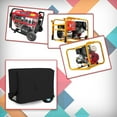 thumbnail image 3 of Covers & all Outdoor Generator Cover, 12 Oz Waterproof UV & Weather Resistant, Universal Portable Equipment Machinery Storage Protector with Air Vents Velcro & Drawstrings (26"L x 20"W x 20"H, Black), 3 of 7
