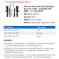 thumbnail image 2 of Front and Rear Shock Strut Coil Spring Sway Bar Link Kit - Compatible with 2006 - 2012 Toyota RAV4 2007 2008 2009 2010 2011, 2 of 2