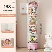 Four Layer Transparent Large Capacity Plastic Cylindrical Storage Bucket, Plush Doll Zoo Home, Bidding Farewell To Wandering Dolls, Plush Toy Wanderer Terminator, Suitable For Home Decoration