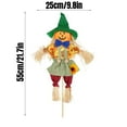 thumbnail image 2 of JIhuahe 22 inch Halloween Scarecrow Decor, Cute Farmhouse Style Party Prop for Outdoor Yard, Garden, Porch, and halloween decorations outdoor, 2 of 3